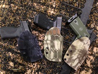 KRYPTEK Fabric outer layer color options Left to Right  TYPHON;  MANDRAKE;  HIGHLANDER
