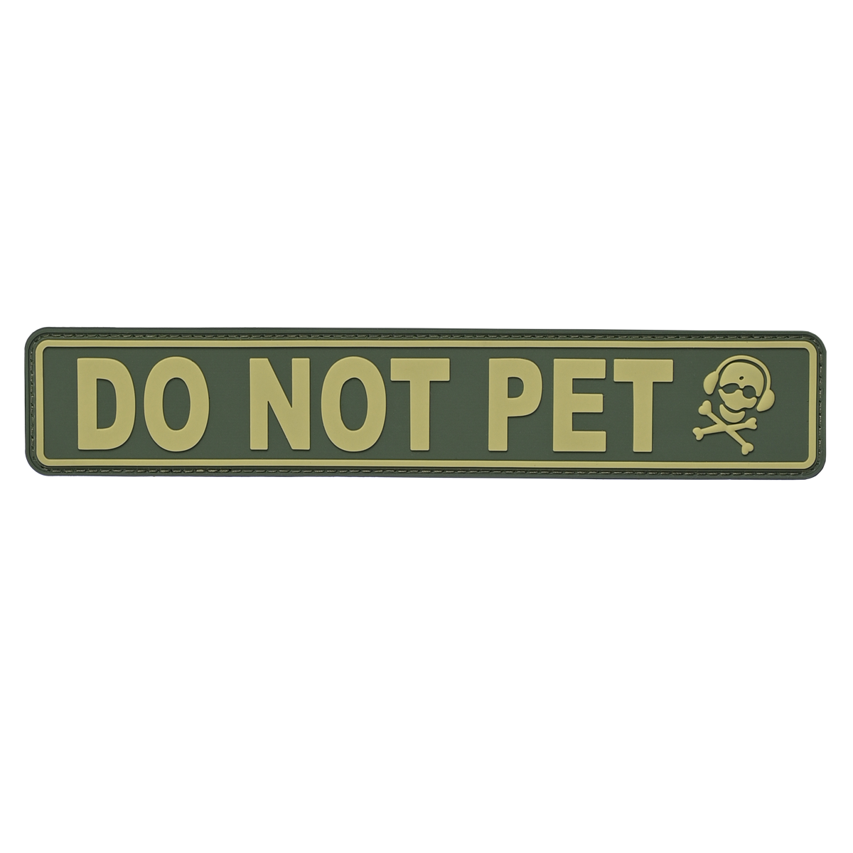 Do Not Pet Patch Embroidery Design