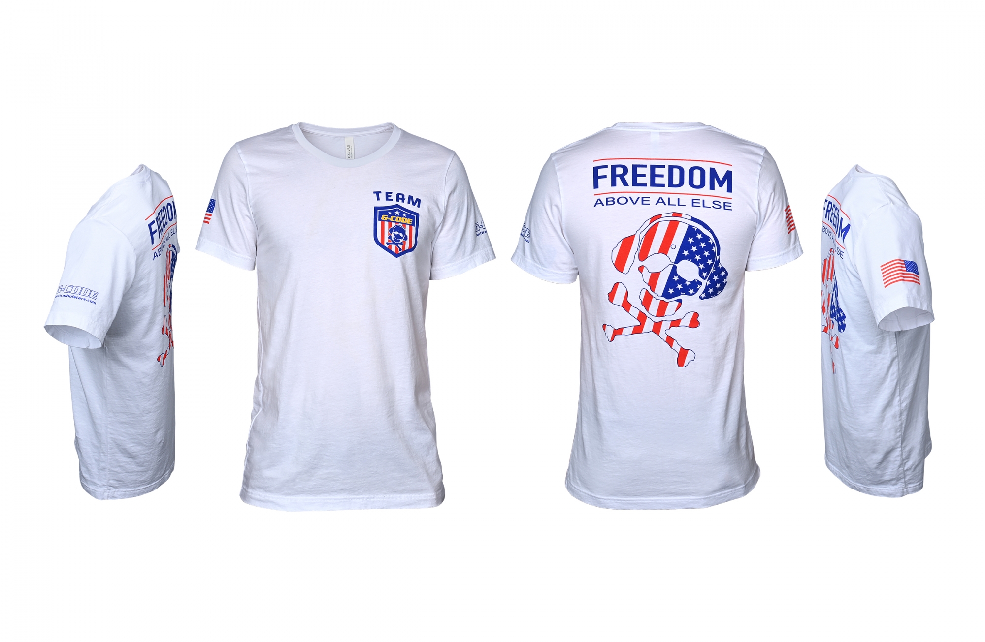 ☆FREEDOM☆ Freedom Arch Logo Semi Overfit T-Shirt White Blu Under Armour 1382973 Men's UA Freedom Flag Gradient T-Shirt