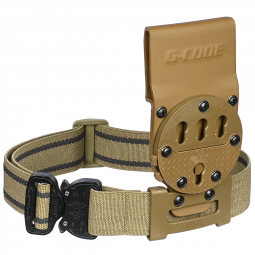 Tac shield gun belt 1.75 reforzado - hebilla cobra coyote brown usa made