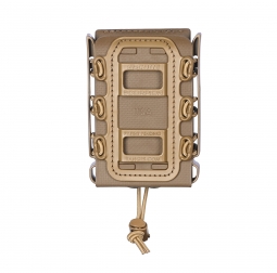 Scorpion Soft Shell Rifle Magazine Carrier with R1 MOLLE mounting clips. Tan Frame with Tan Shell - Government Buyers - holsters and tactical equipment