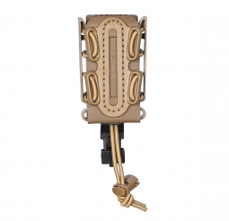 Scorpion Soft Shell Pistol Magazine Carrier with P1 MOLLE mounting clip. Tan Frame with Tan Shell - Government Buyers - holsters and tactical equipment