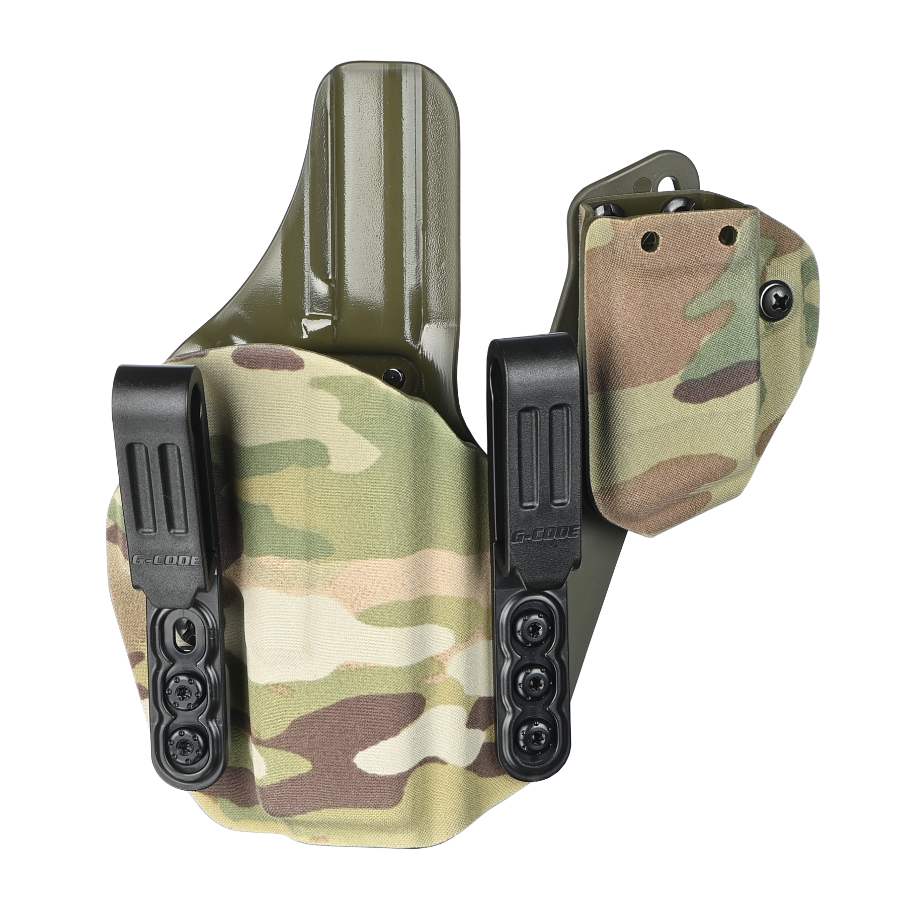 Syncron IWB / Multicam on Green Kydex Edge Works