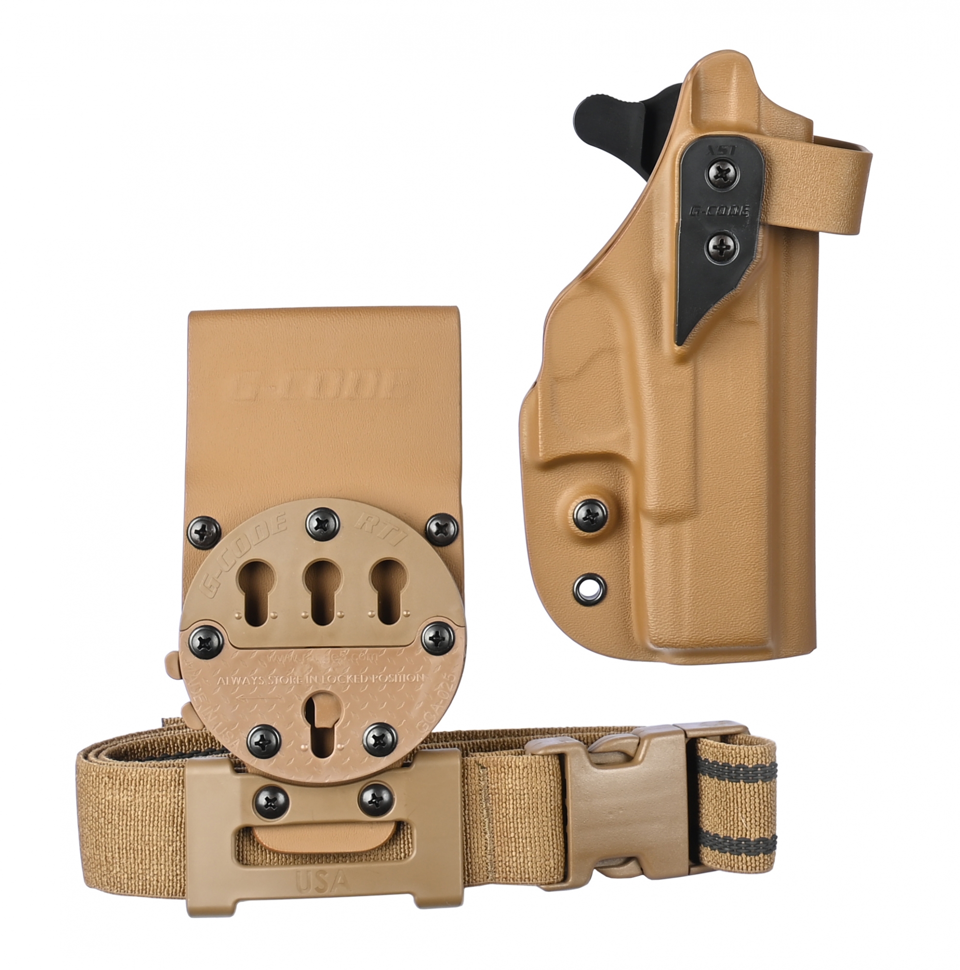 XST Series Holster For Glock 19 (Gen1 to 4), RH, Tan with GCA200