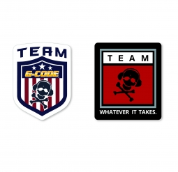 TEAM GCODE STICKER PACK - Apparel & Swag - holsters and tactical equipment